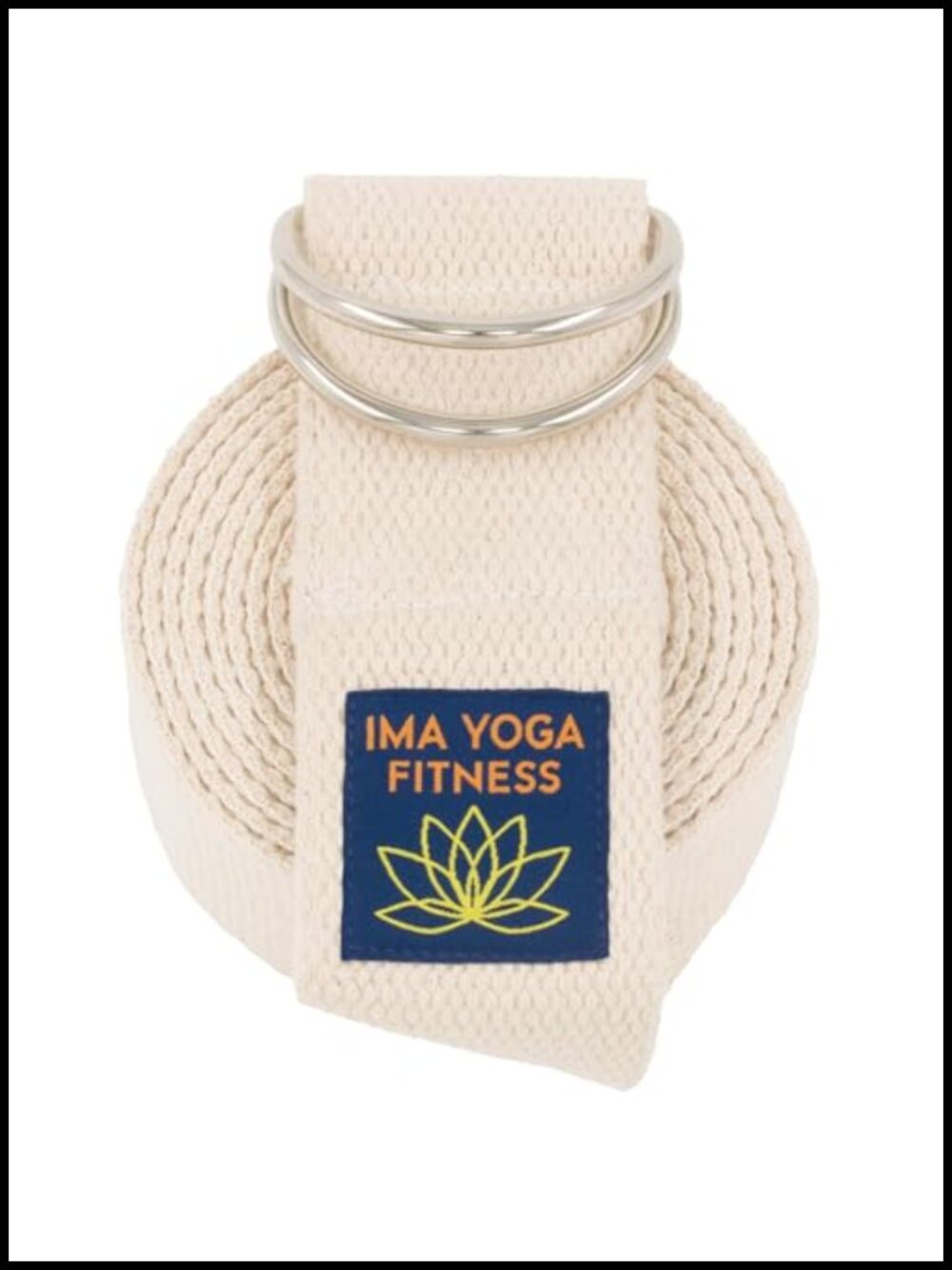 2 Inch Extra-Wide Cotton Yoga Strap for Stretching Physical Therapy Exercise